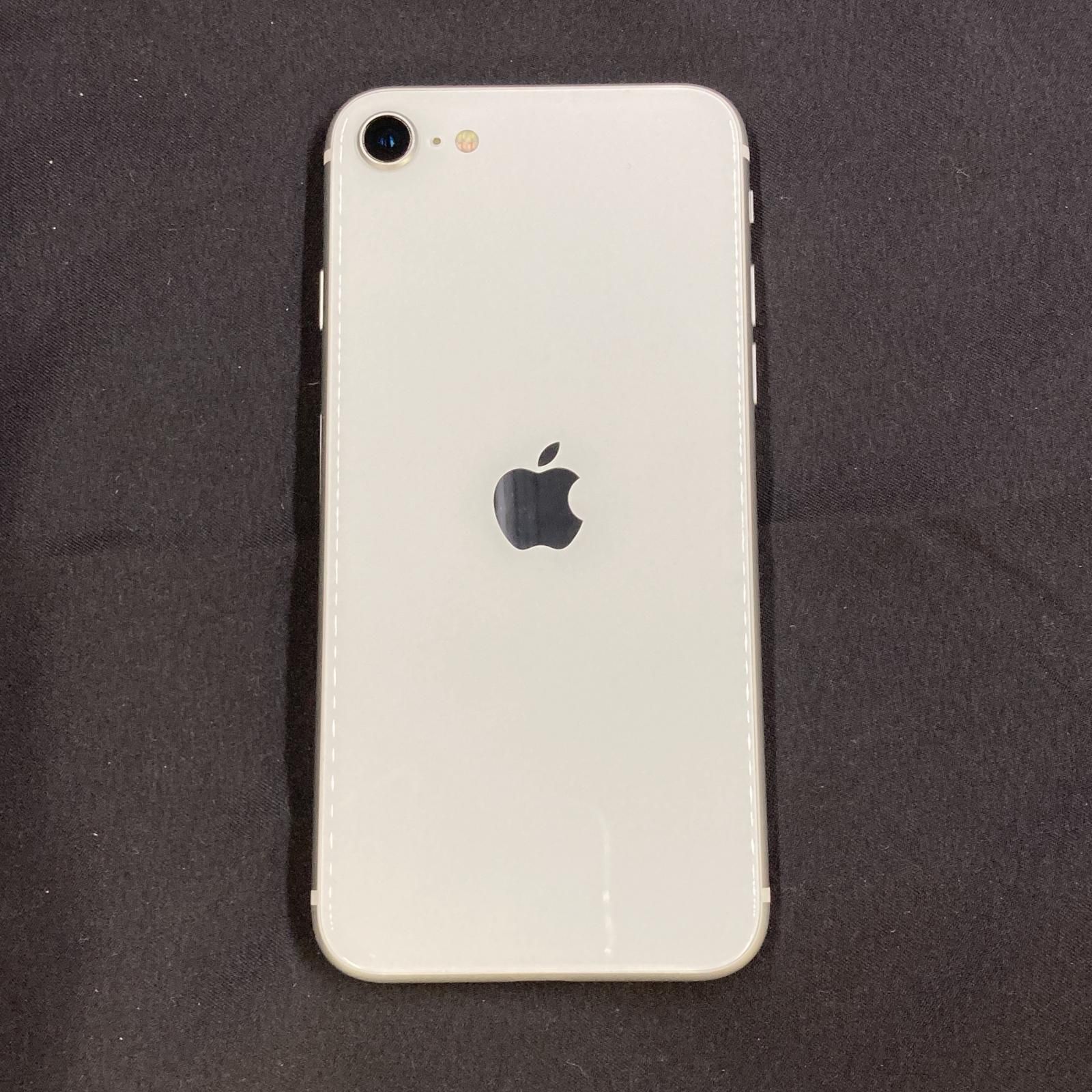 【全額返金保証】【最速発送】Apple iPhone SE（第2世代） 64GB ホワイト SIMフリー 動作確認済 白ロム 78%