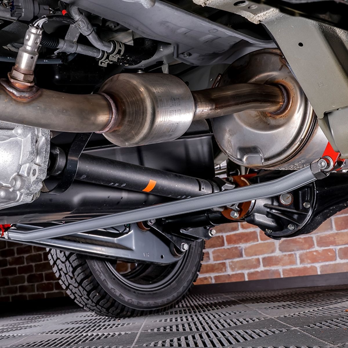 WANGAN357 S500P S510P 500系 ハイゼット アトレー ハイゼット トラック ジャンボ リアロアアームバー ブレース FFCRYSTALESIA_COM