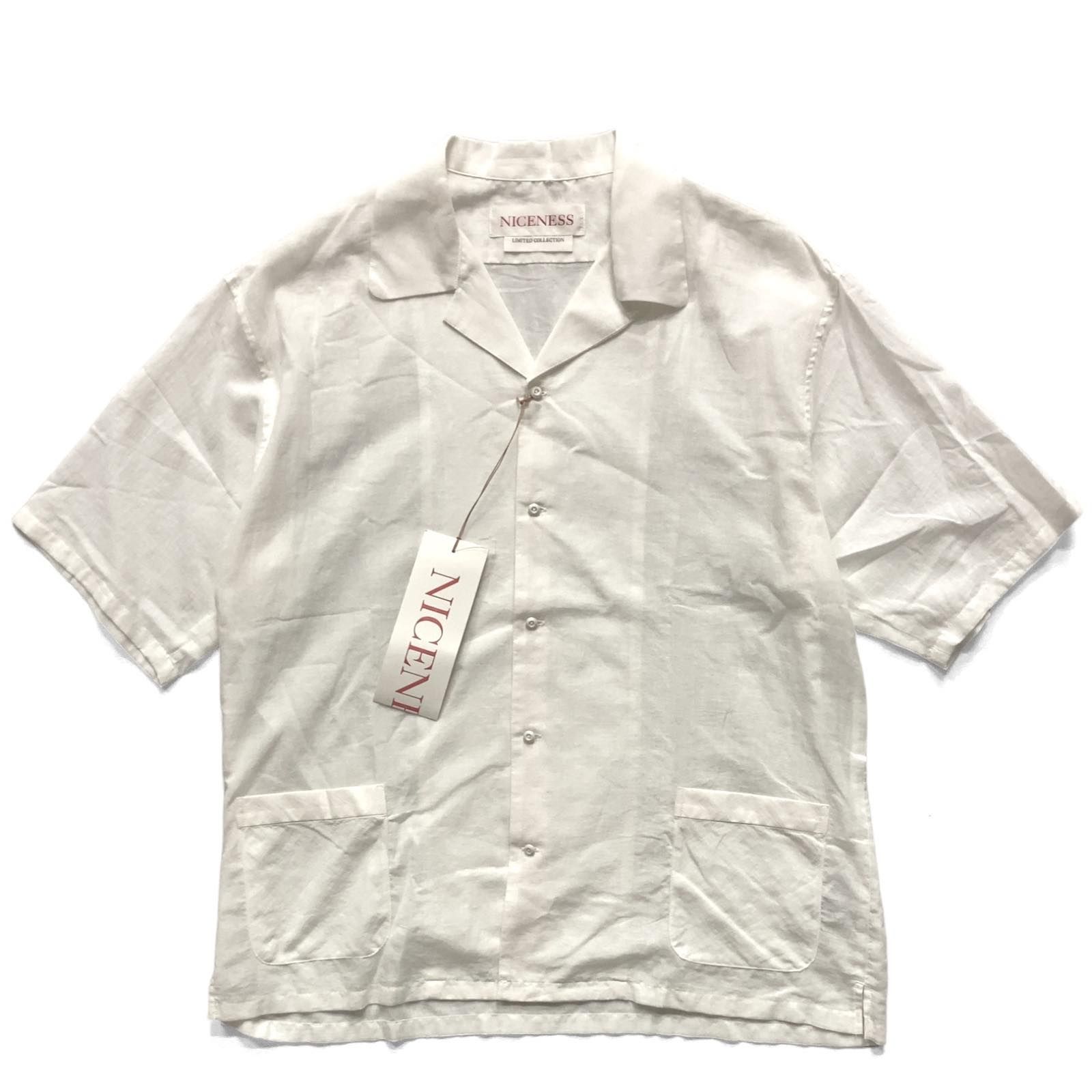 NICENESS SCOTT LIMITEDEDITION オープンカラーシャツ 美品】日本製 NICENESS ナイスネス SCOTT LIMITED COLLECTION