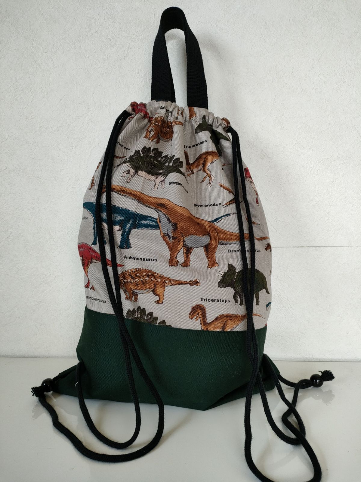 ダイナソー リアル レッスンバッグなどオーダー受付中 入園 入学4点