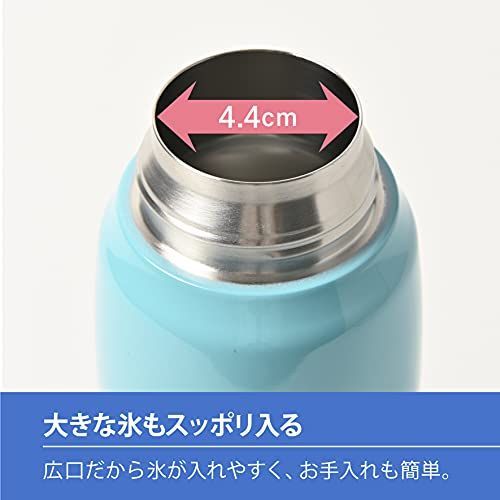 スカイブルー ピーコック 水筒 ストロー 子供 900ml 保冷 ストロー付き ポーチ付き こども キッズ ストローボトル スカイブルー APA-F90 ASK