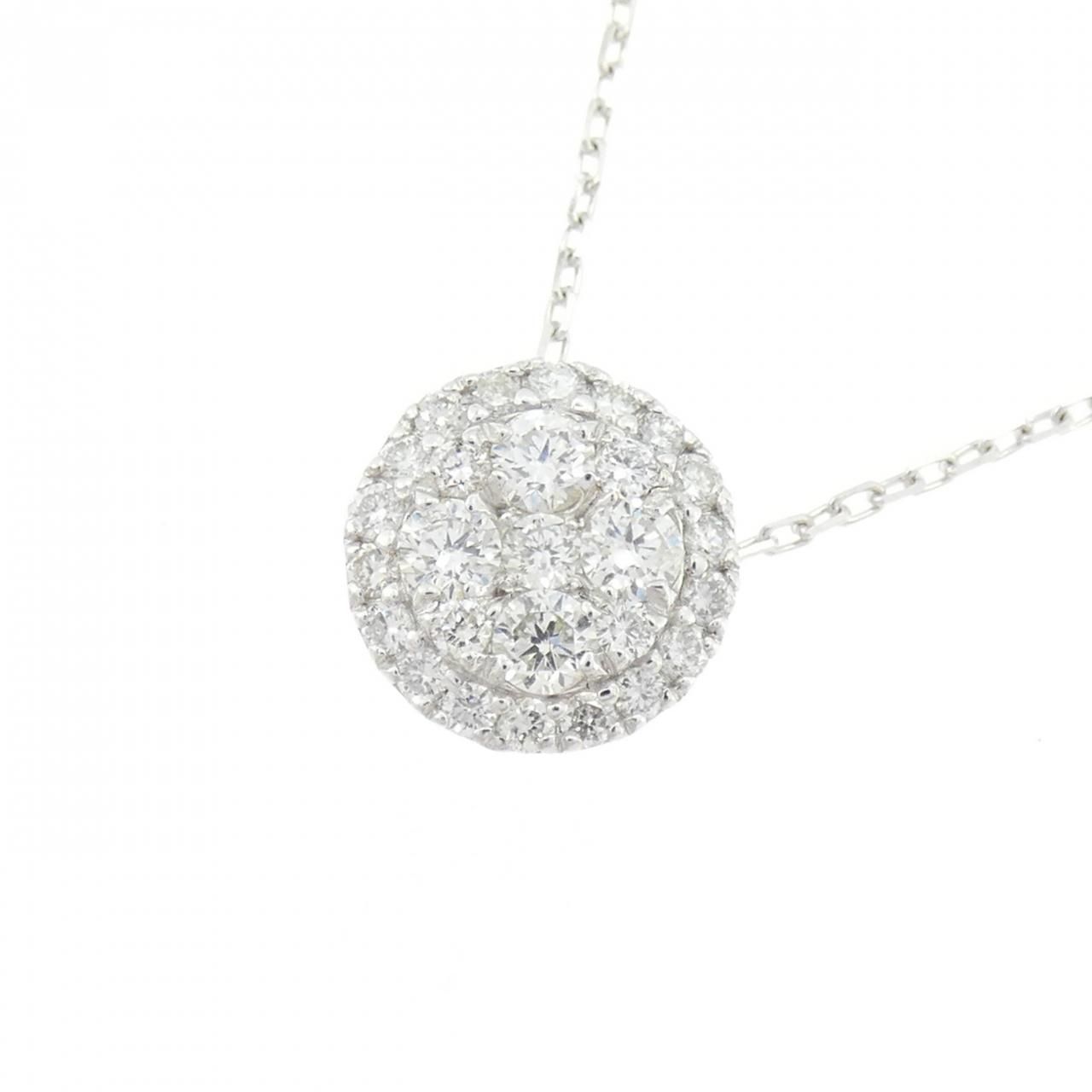 ダイヤモンド/0.50ct ネックレス K18WG I3797 ダイヤモンド/0.50ct ネックレス K18WG I3797
