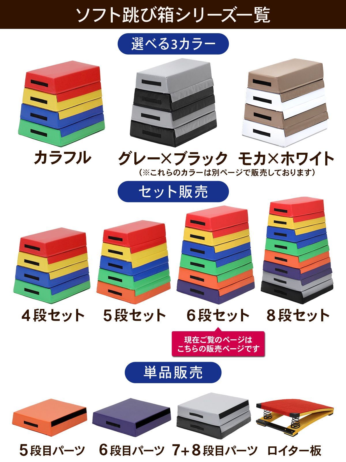 KaRaDaStyle 跳び箱 ソフト 飛び箱 とび箱 ジョイント式 とびば