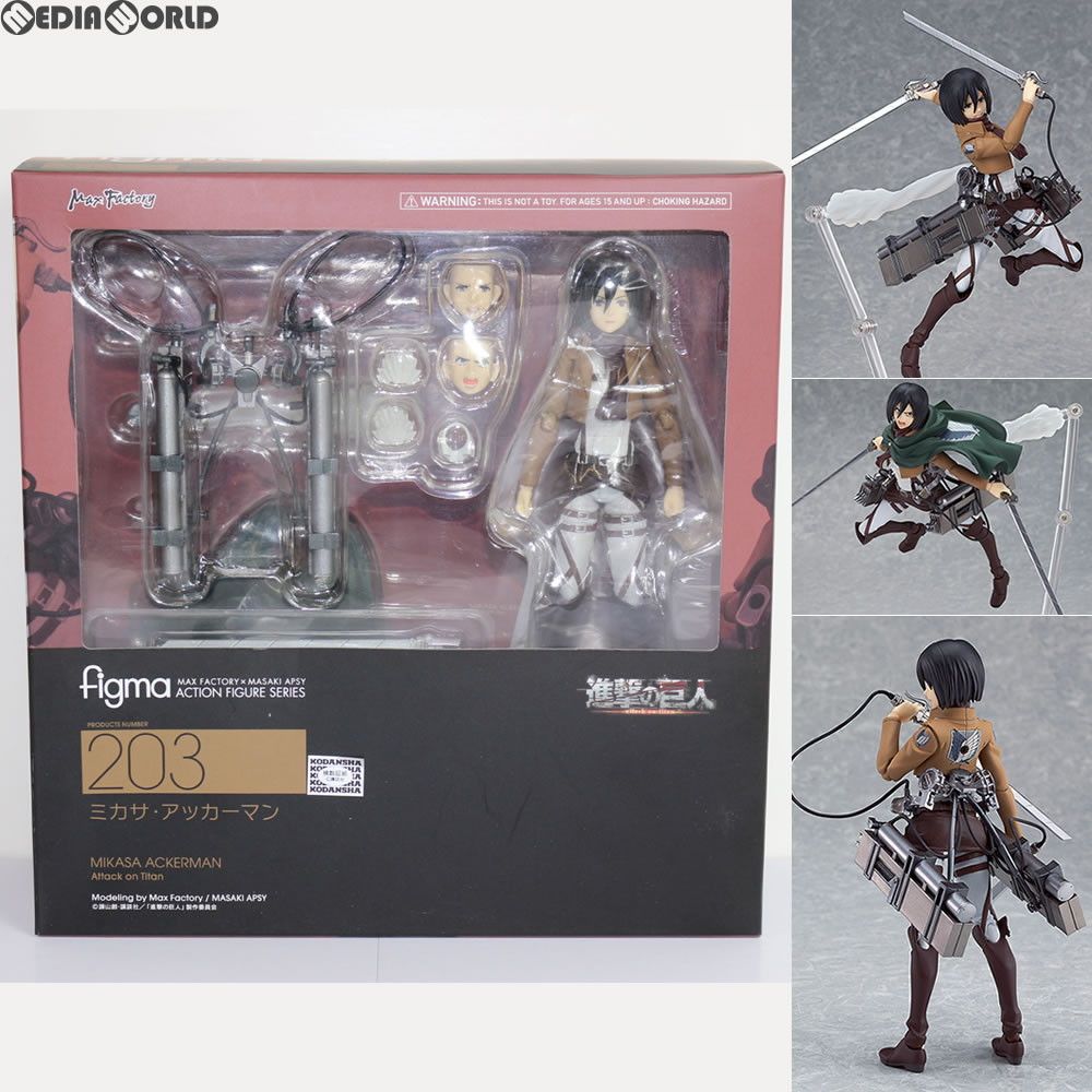 Max Factory - (二次出荷) figma(フィグマ) 203 ミカサ・アッカーマン 進撃の巨人 完成品 可動フィギュア マックスファクトリー レビュー】 マックスファクトリー figma 203 ミカサ
