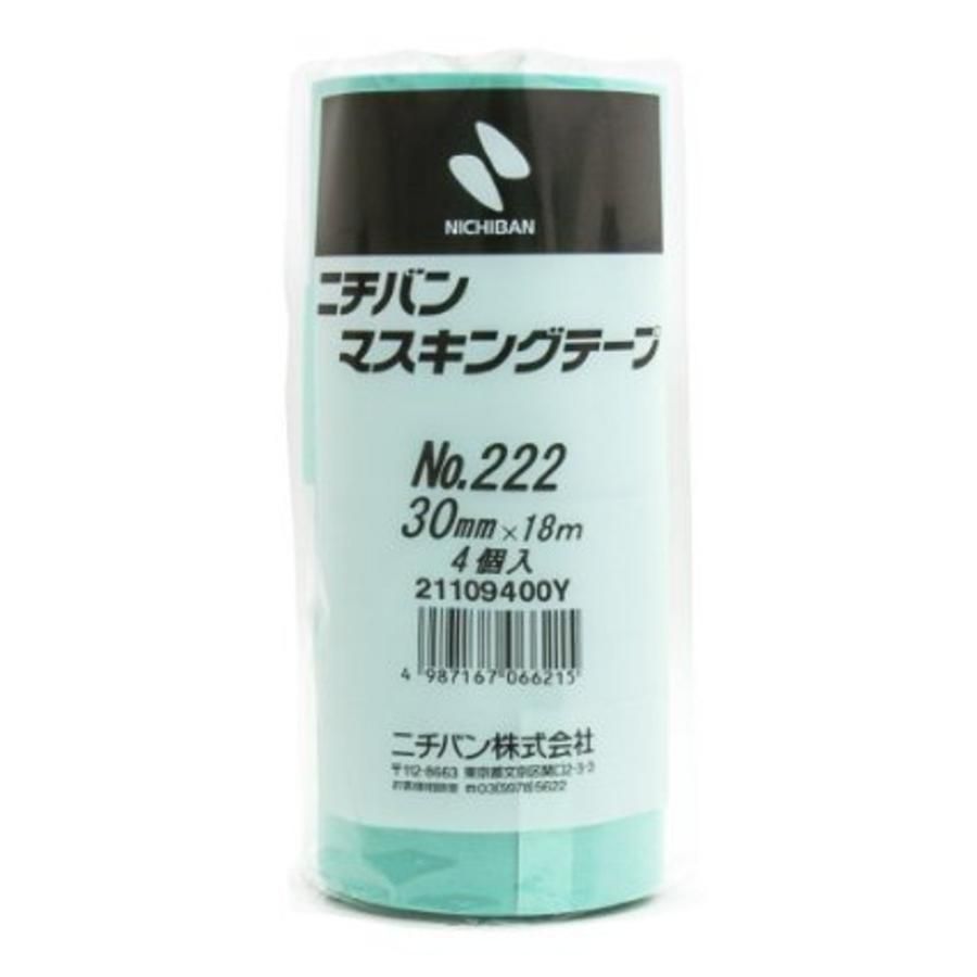 ニチバン マスキングテープ 30mm×18m 40巻入 222H-30BOX ミントグリーン