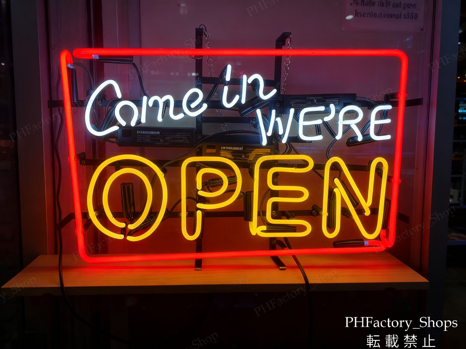 ネオンサイン OPEN ネオン管 店舗用 アメリカン LED オリジナル 看板 ネオンサイン アメリカン雑貨 インテリア 世田谷 シボレー 室内インテリア 店舗装飾 53×34.5cm A377