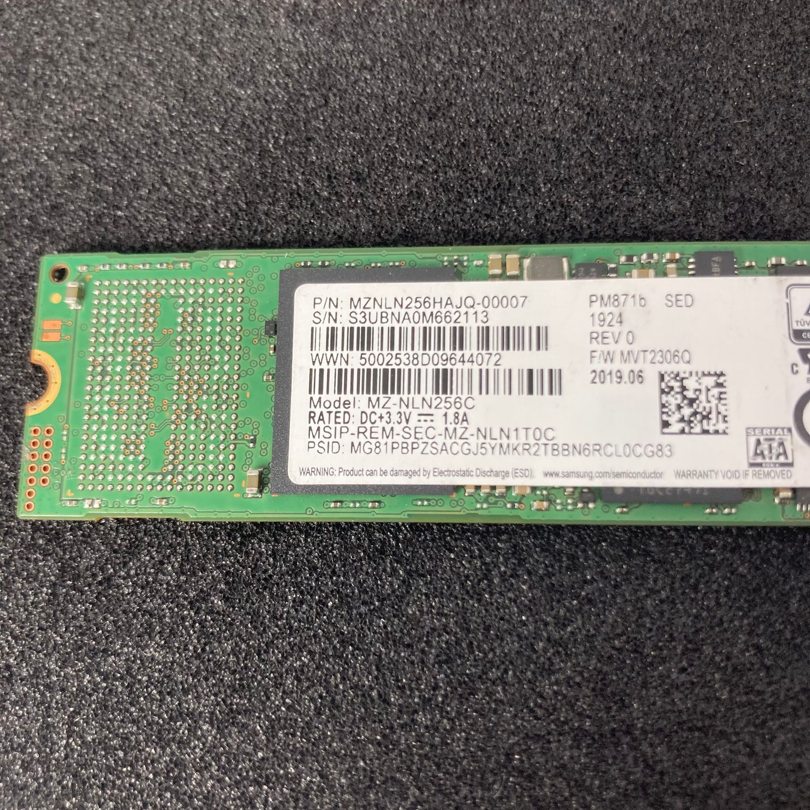 内蔵型SSD MZNLN256HAQ-00007 256GB SSD M.2 MZNLN256HAQ-00007 256GB 内蔵型SSD - メルカリ