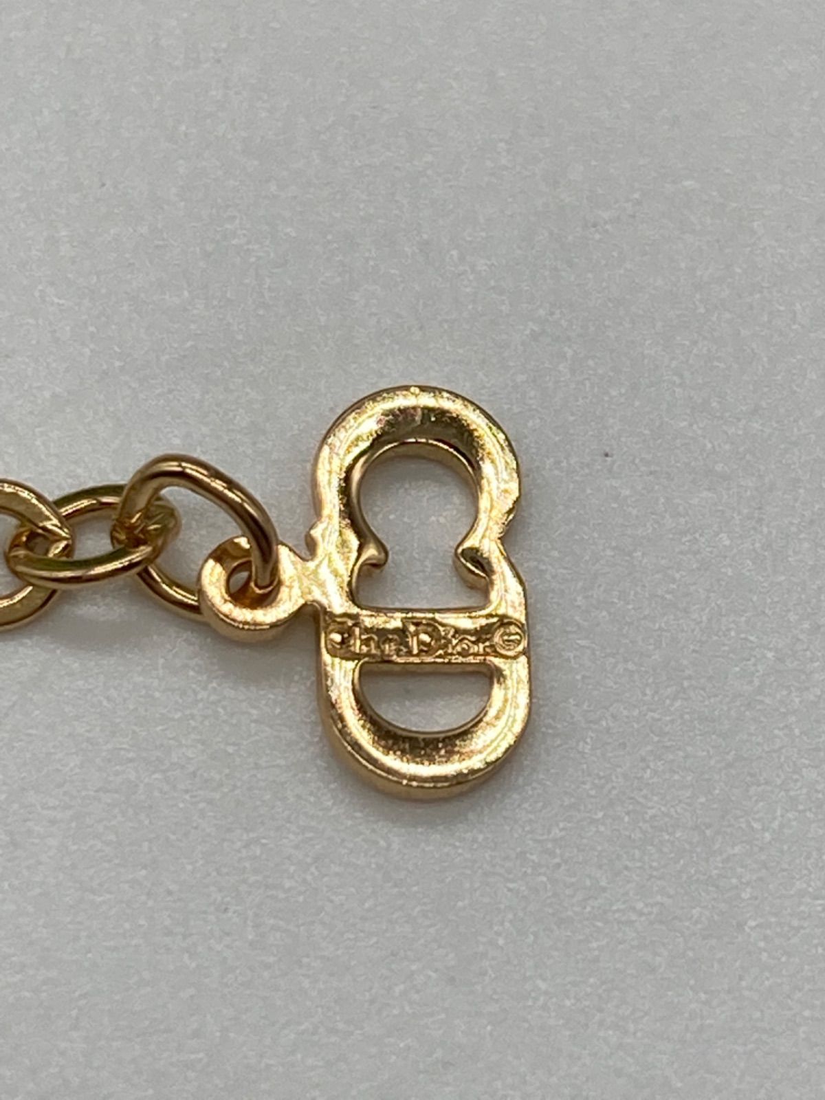 極美品⭐︎Dior ネックレス CD サークルロゴラインストーン