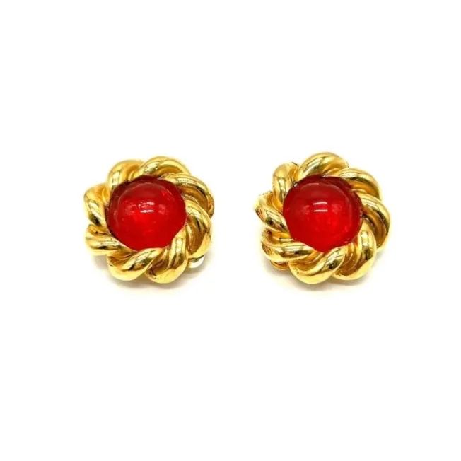 希少】美品 ☆ CHANEL シャネル グリポア イヤリング ガラス 希少】美品 ☆ CHANEL シャネル グリポア イヤリング ガラス