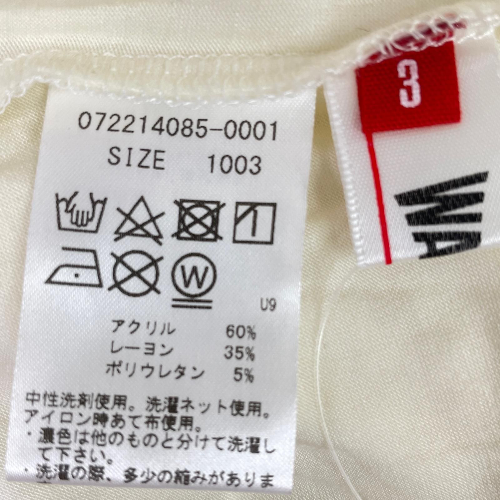 WAAC 長袖シャツ サイズ3 中古 レディース ワック WAAC 長袖シャツ 3(L) 白系 ホワイト