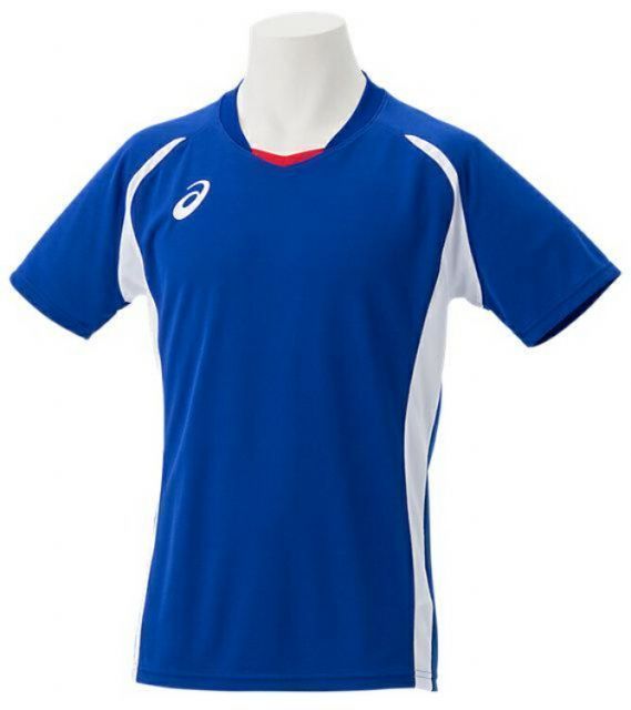 asics アシックス M KNT SS TOPS アシックスブルー S 2101A061 402 | スポーツ スポーツウェア サッカー フットサル マルチ ゲームシャツ トップス メンズ サイバードライ 吸汗速乾 スポーツ用品 部活 