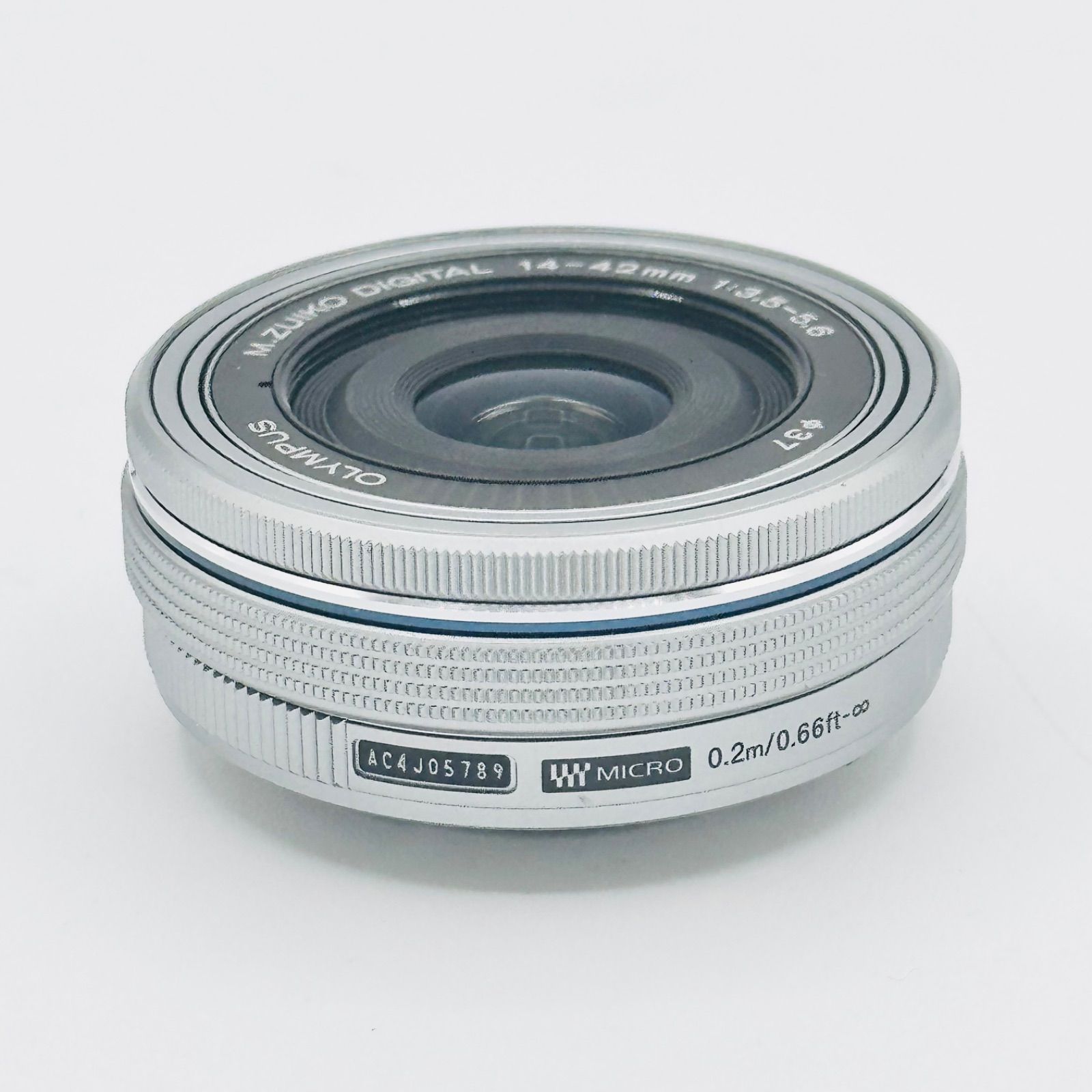 【美品】OLYMPUS M.ZUIKO 14-42mm EZ レンズ パンケーキ OM SYSTEM M.ZUIKO DIGITAL ED 14-42mm F3.5-5.6 EZ｜ボディ