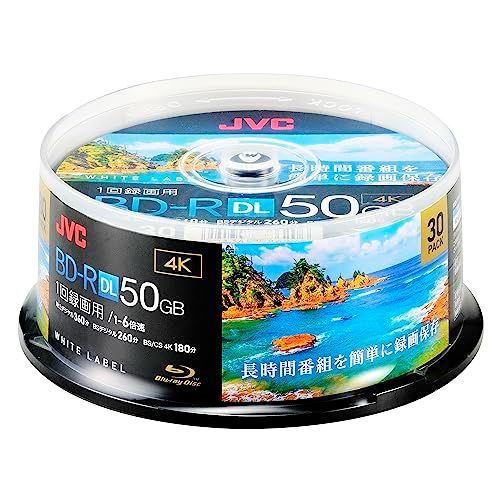 ビクター(VICTOR) JVC 1回録画用 ブルーレイディスク BD-R DL 50GB