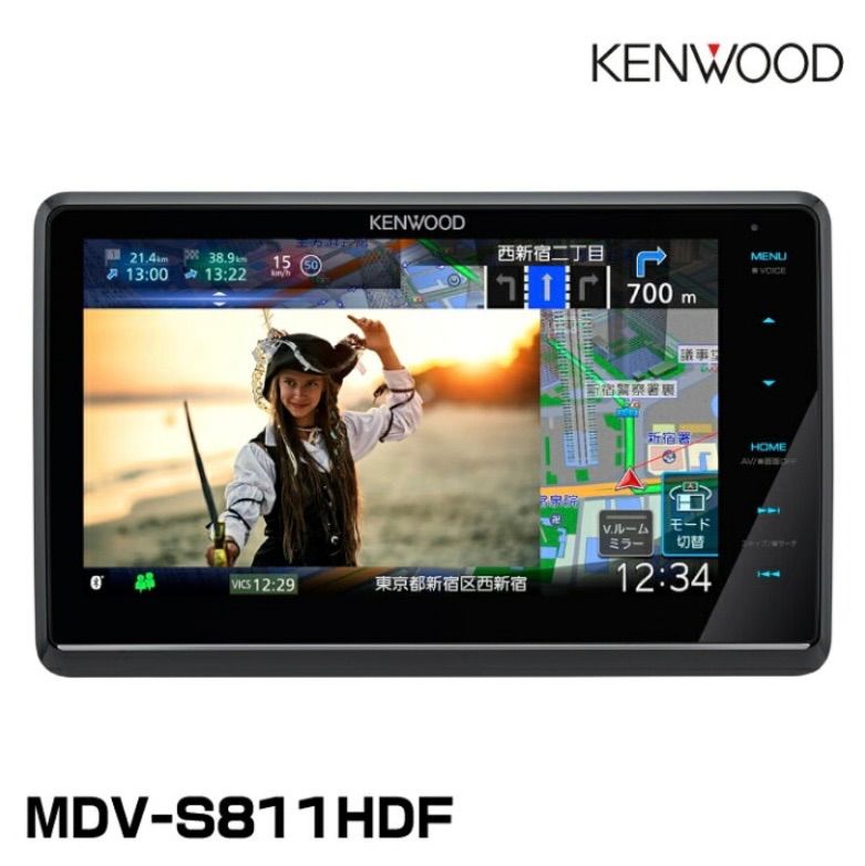 KENWOOD MDV-S811HDL 8インチ フルセグナビ 大画面