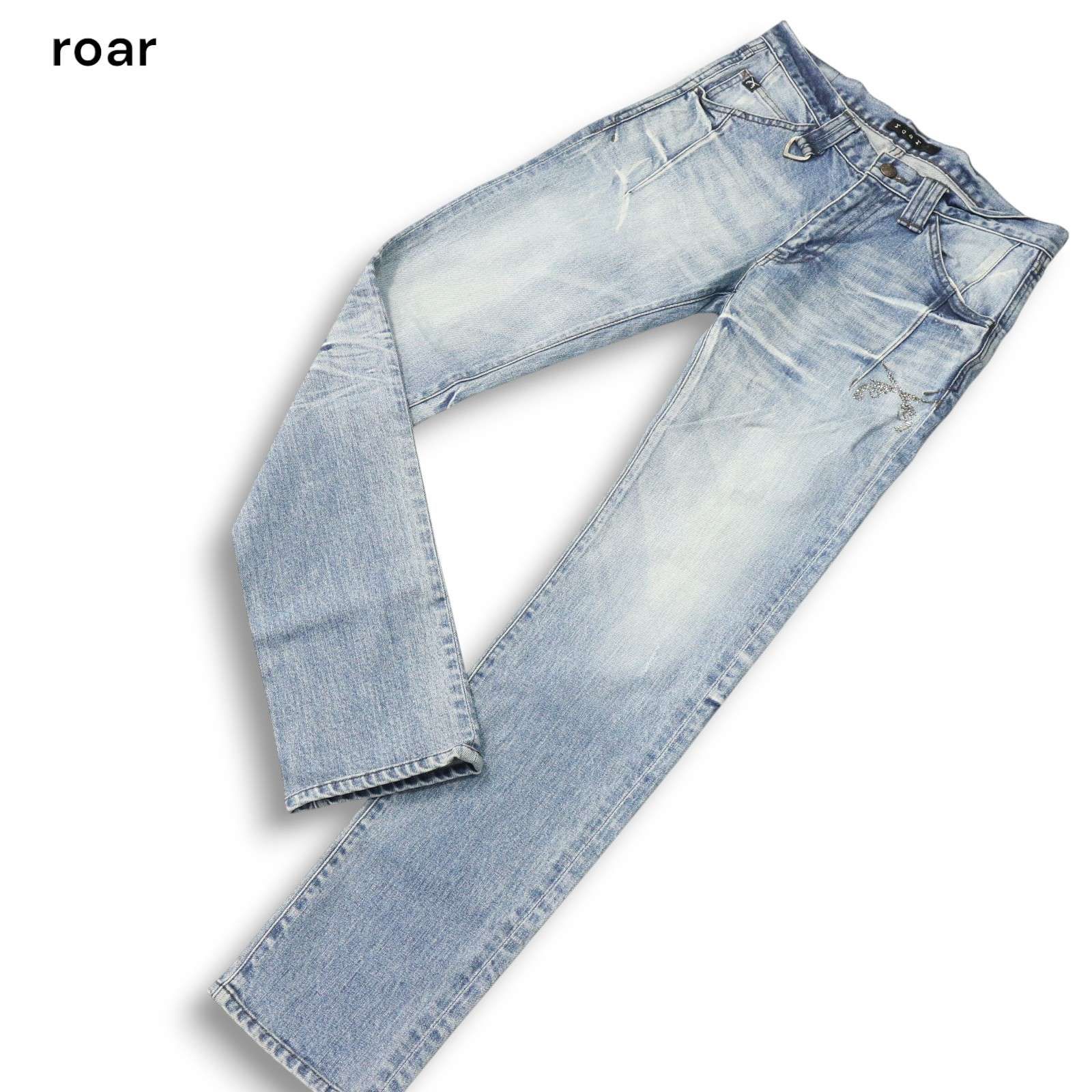roar ロアー 二丁拳銃 クロスガン スワロ☆ USED加工 ストレッチ 