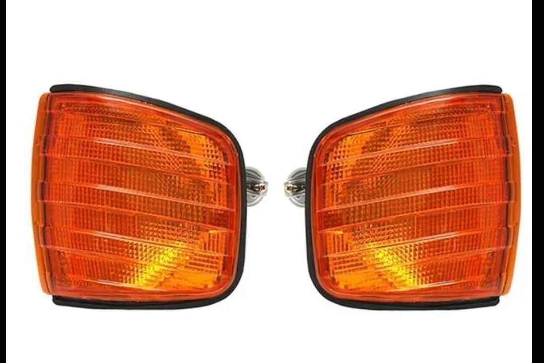 メルセデスベンツ W126 フロントコーナーランプレンズ オレンジウィンカー 280SE 300SE 380SE 420SE 300SEL 500SEL 560SEL 純正