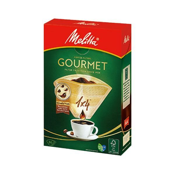 まとめ メリタフィルターペーパー グルメ 1×4 4~8杯用 1箱 80枚 ×10セット