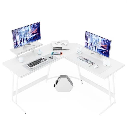 Victone ゲーミングデスク L字デスク「メーカー一年保証」 幅130cm