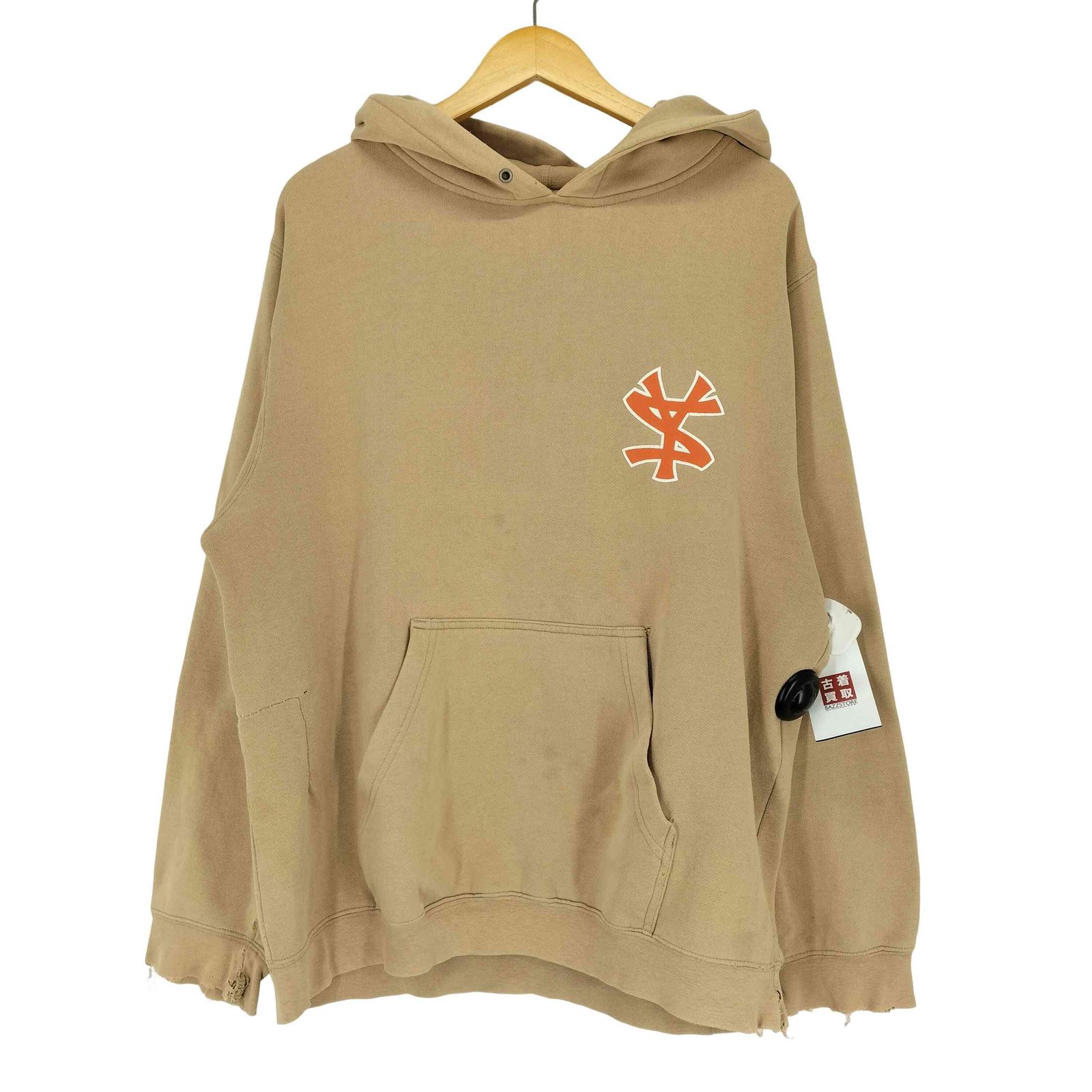 ステューシー Stussy 00S 銀タグ 両面プリントプルオーバーパーカー メンズ L