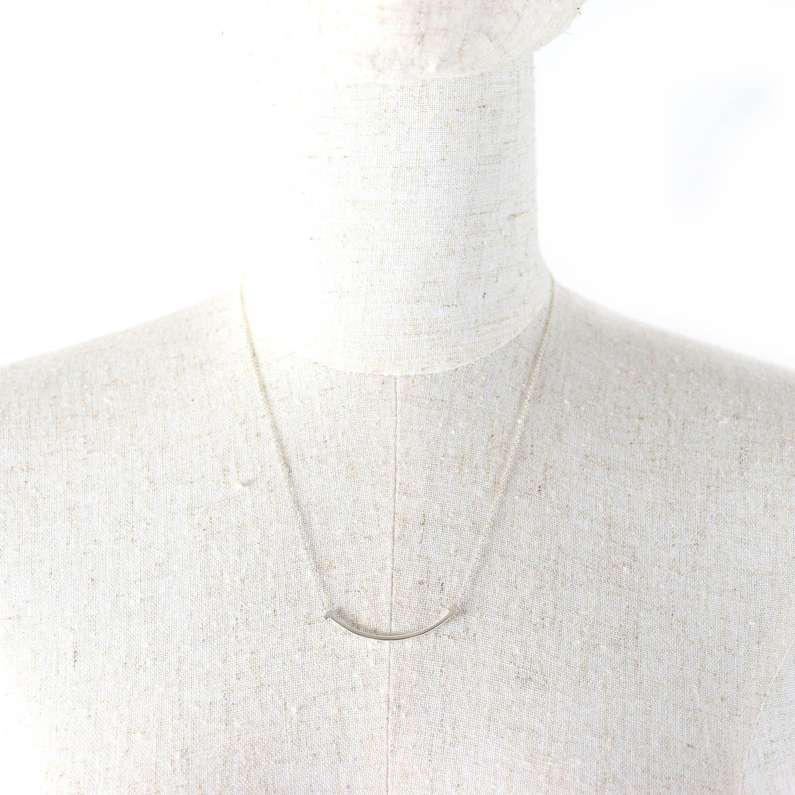 極美品】 ティファニー AG925 Tスマイル ネックレス 【極美品