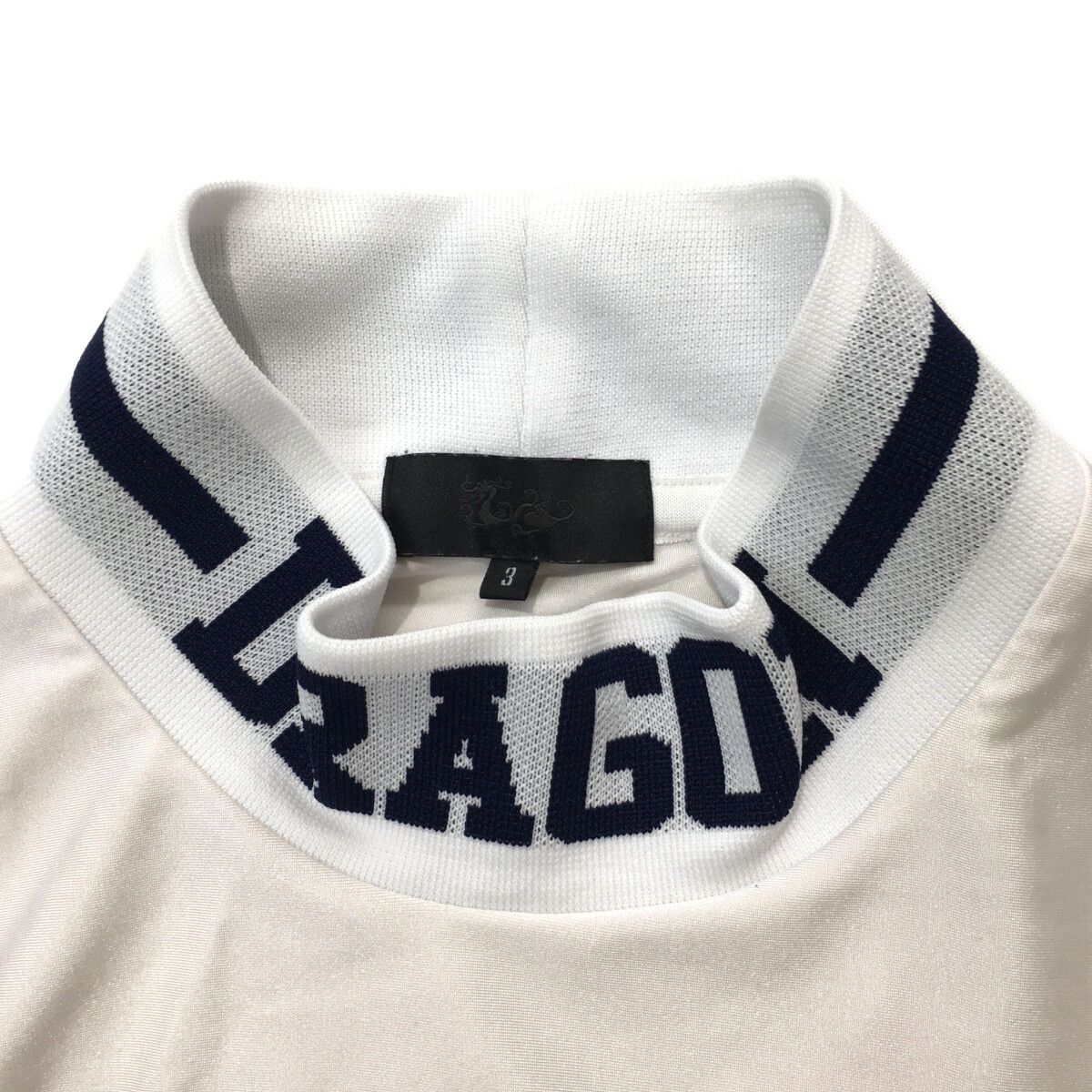 Dance With Dragon - coco 中古 ダンスウィズドラゴン DANCE WITH DRAGON メンズ 長袖シャツ 3(L) 白 モックネック Dance With Dragon - coco 中古 ダンスウィズドラゴン DANCE