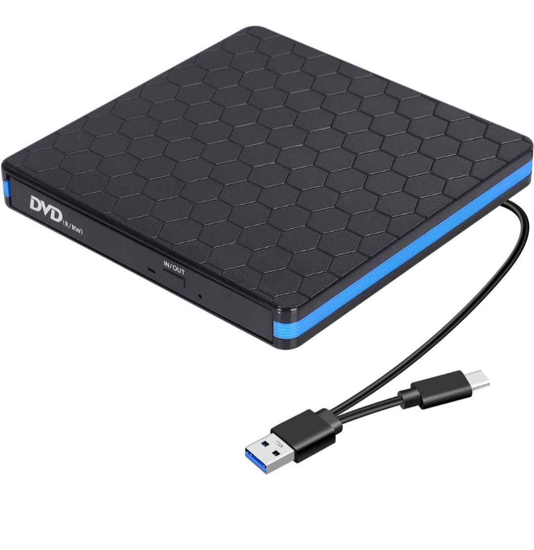 訳あり】External ODD&HDD Device 外付けCD・DVDドライブ【USB3.0/Type Cポート付き・ CD/DVD 読込み】ポータブルDVDプレーヤー CDレコーダー CDプレイヤー - メルカリ