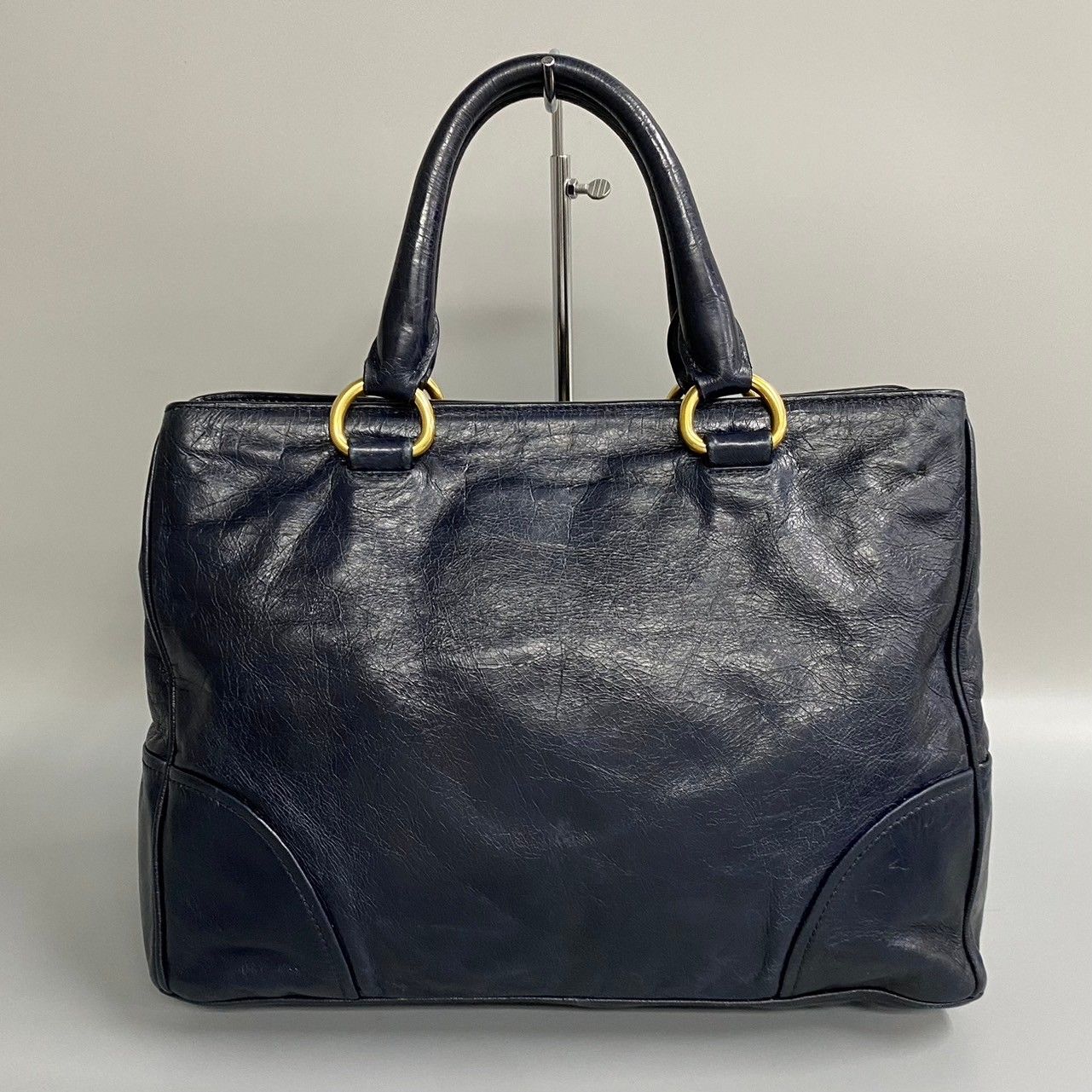 【極美品！】PRADA プラダ バッグ ビジネス トート 2WAY ネイビー 楽天市場】【バッグ】PRADA プラダ SAFFIANO トートバッグ