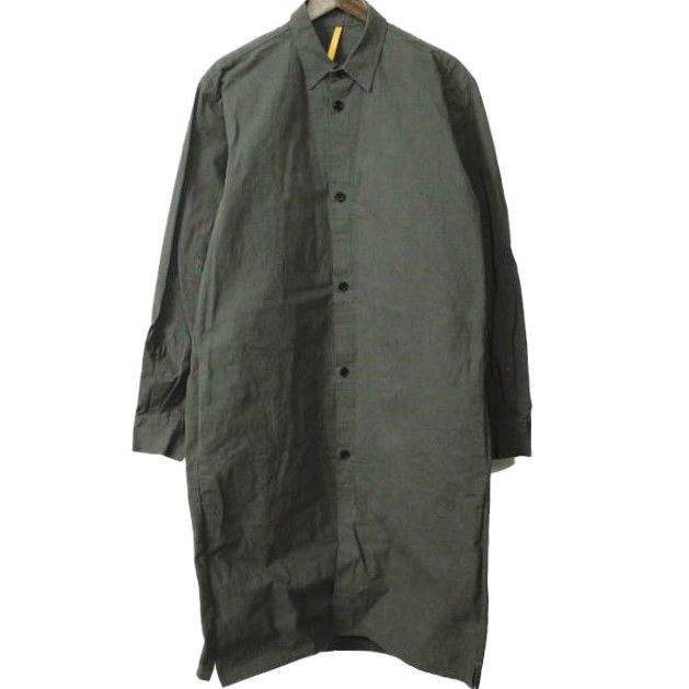MAN-TLE パラフィン加工 ヘビーウェイトコットンロングシャツ M - メルカリ