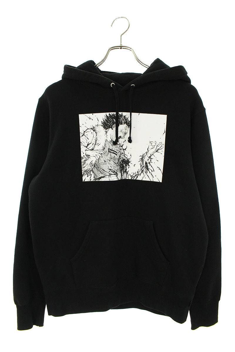 シュプリーム 17AW Patches Hooded Sweatshirt アキラパッチワークプル