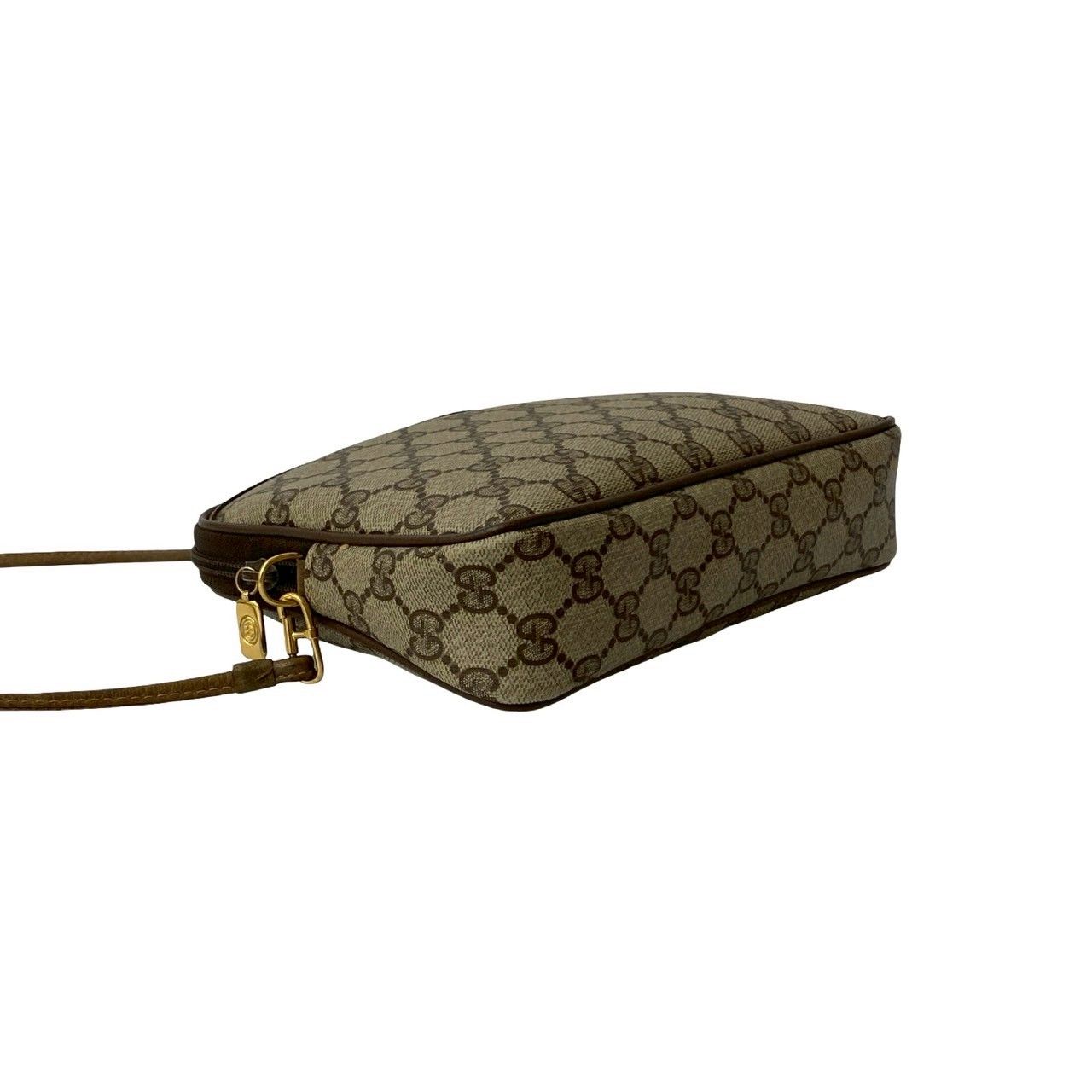 ✨美品✨GUCCI グッチ GG ワンショルダーバッグ 肩掛け ロゴ ブラウン ✨極美品✨GUCCI GG ワンショルダーバッグ レザー ロゴ金具 ブラウン