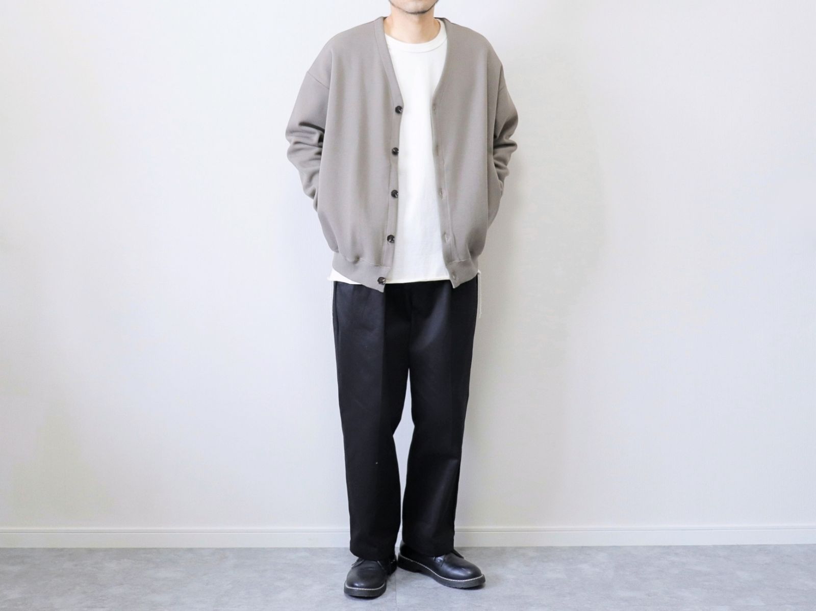 PLESIC / KANOKO CARDBOARD CARDIGAN - OLIVE - Mr.｜メンズ