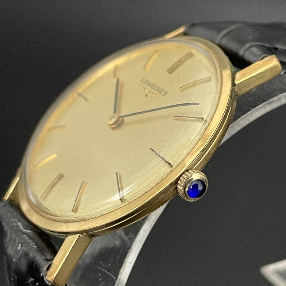 名品】ロンジン/LONGINES/ゴールドカラー/薄型ケース