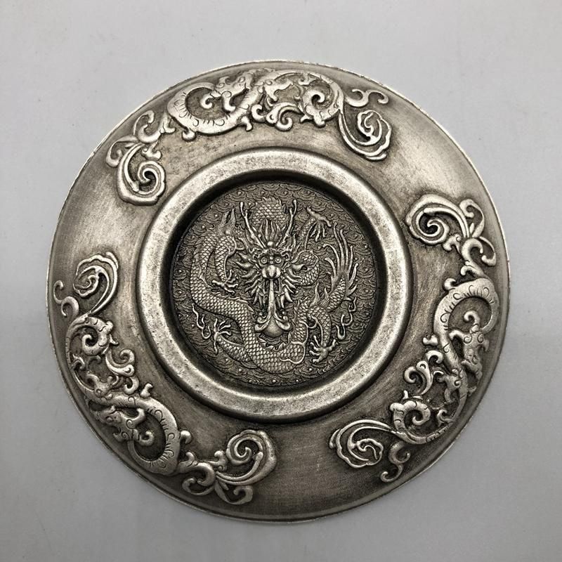 九龍盤 装飾品 工芸品 美術品 置物 銅器 龍鳳盤 装飾品 工芸品美術品 置物 - メルカリ