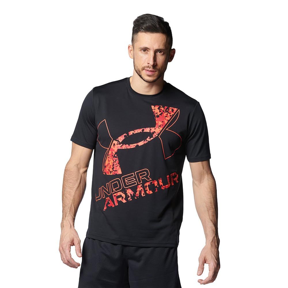 [アンダーアーマー] UA TECH SHORT SLEEVE XL LOGOBlack After Burn MD [Black / After Burn /] [M]