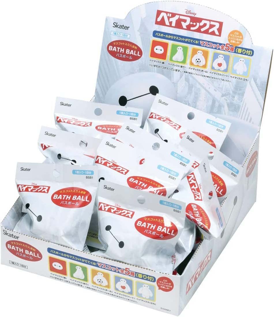 スケーター Skater マスコット入り 入浴剤 20個セット バスボール ディズニー ベイマックス バスボム SET1038-A ベイマックス 20個セット