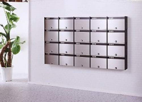 集合住宅向けポスト ADP-240 壁掛け型 前入れ 前出し式 ステンレスポスト グリーンライフ