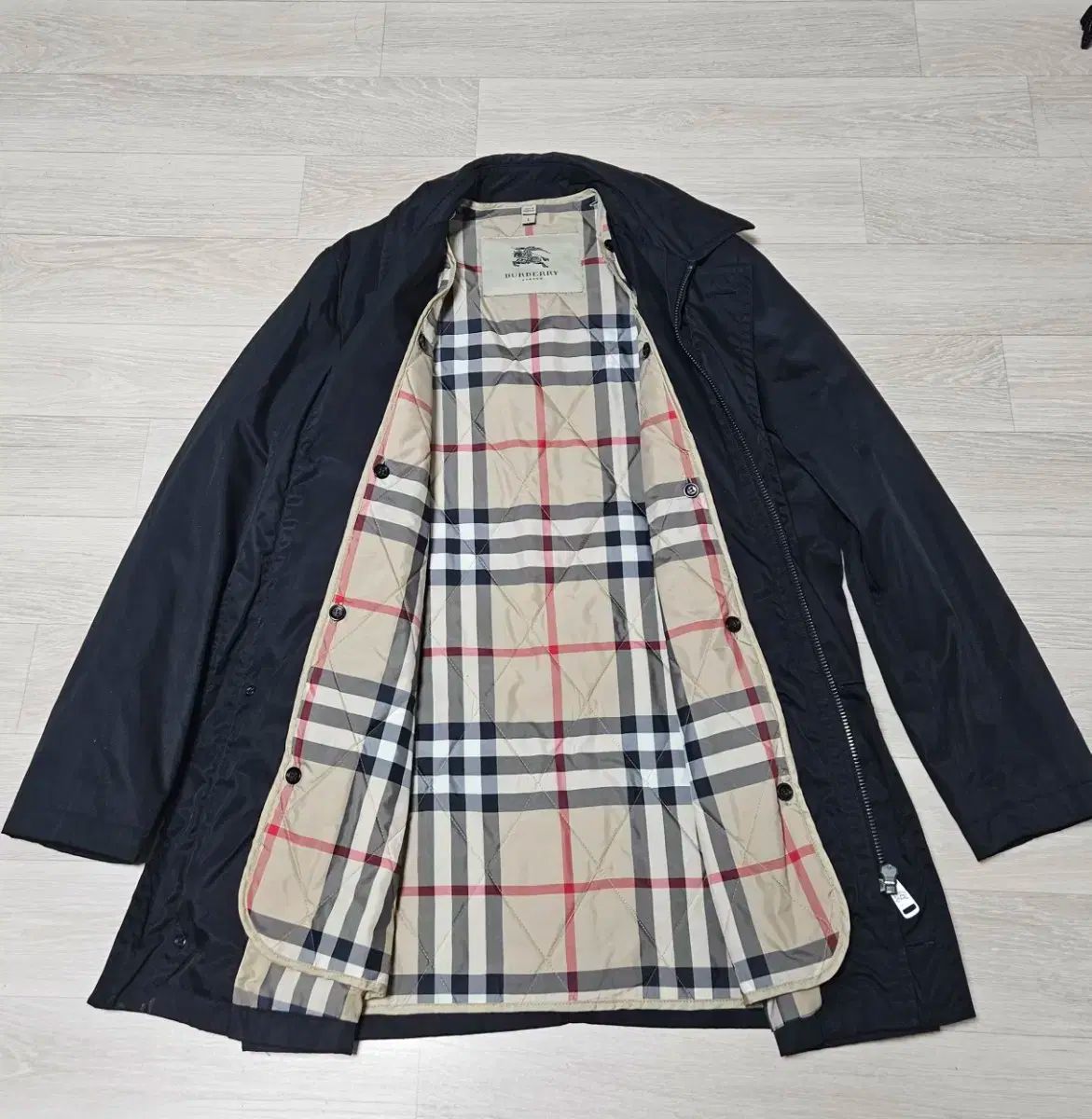 BURBERRY ケンジントン トレンチコート ノバチェック ブラック 英国製