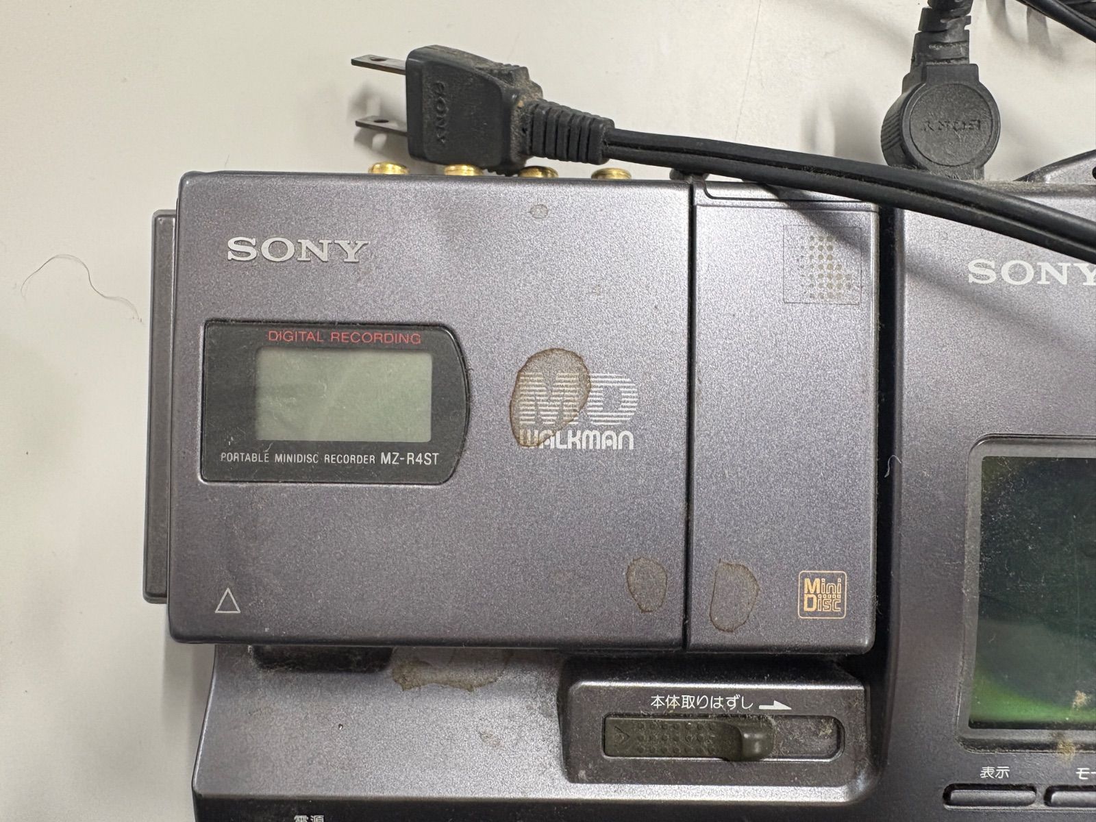 SONY ソニー MZS-R4ST MDレコーダー オーディオ機器 ポータブル MDプレーヤー ジャンク