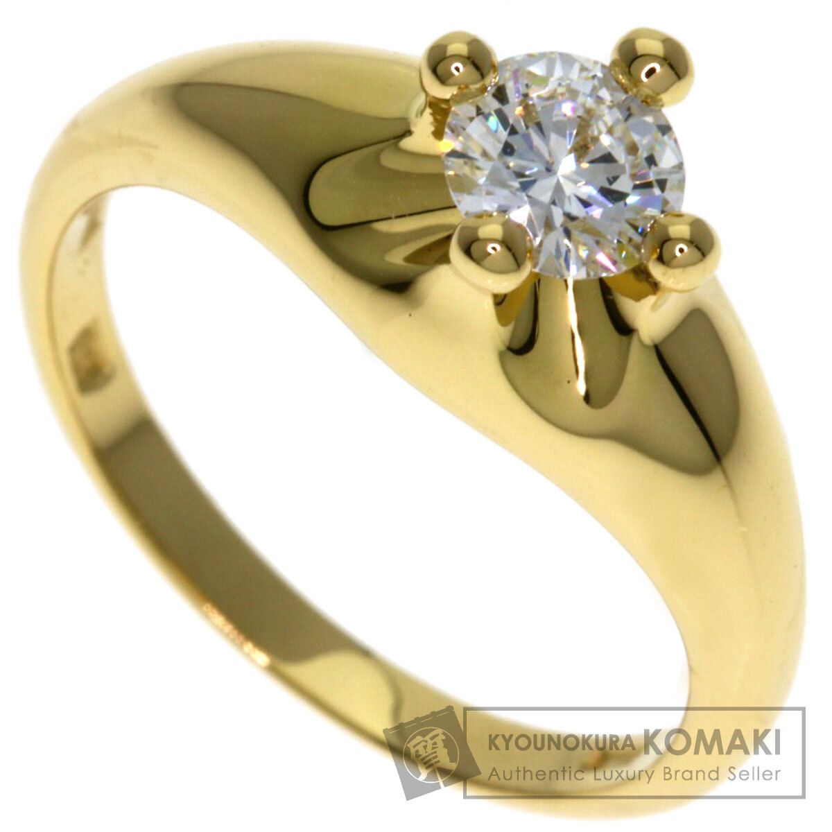 BVLGARI ブルガリ コロナ ソリテール ダイヤモンド リング 指輪 K18YG レディース