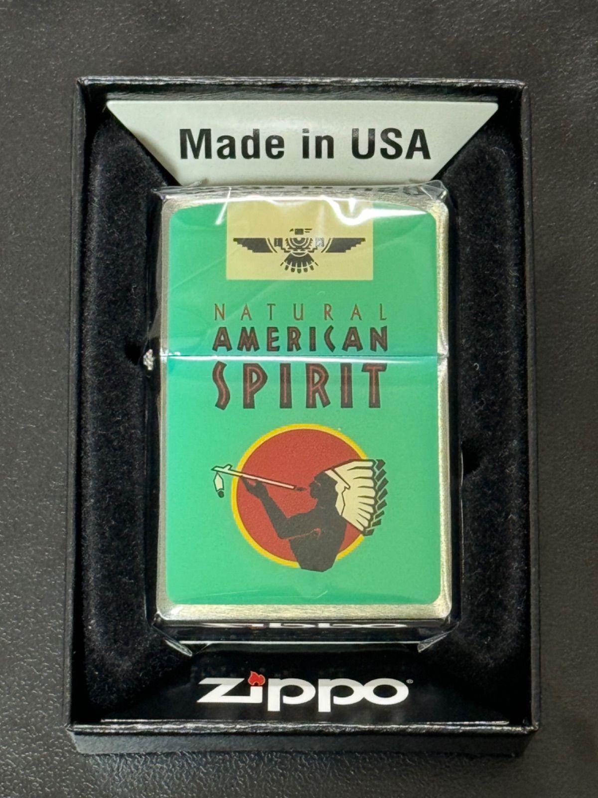 zippo アメリカンスピリット 限定品 特殊加工 2010年製 ② zippo アメリカンスピリット 限定品 特殊加工 希少モデル 2010年