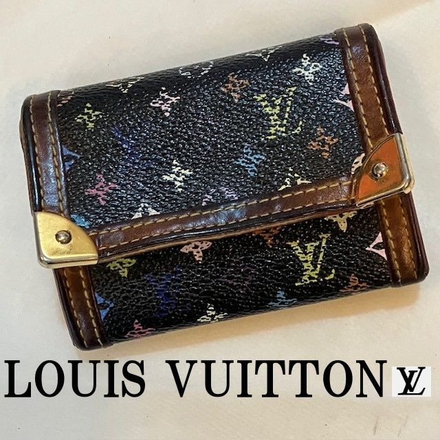 ルイヴィトン Louis Vuitton ポルトモネ プラモノグラム マルチカラー 