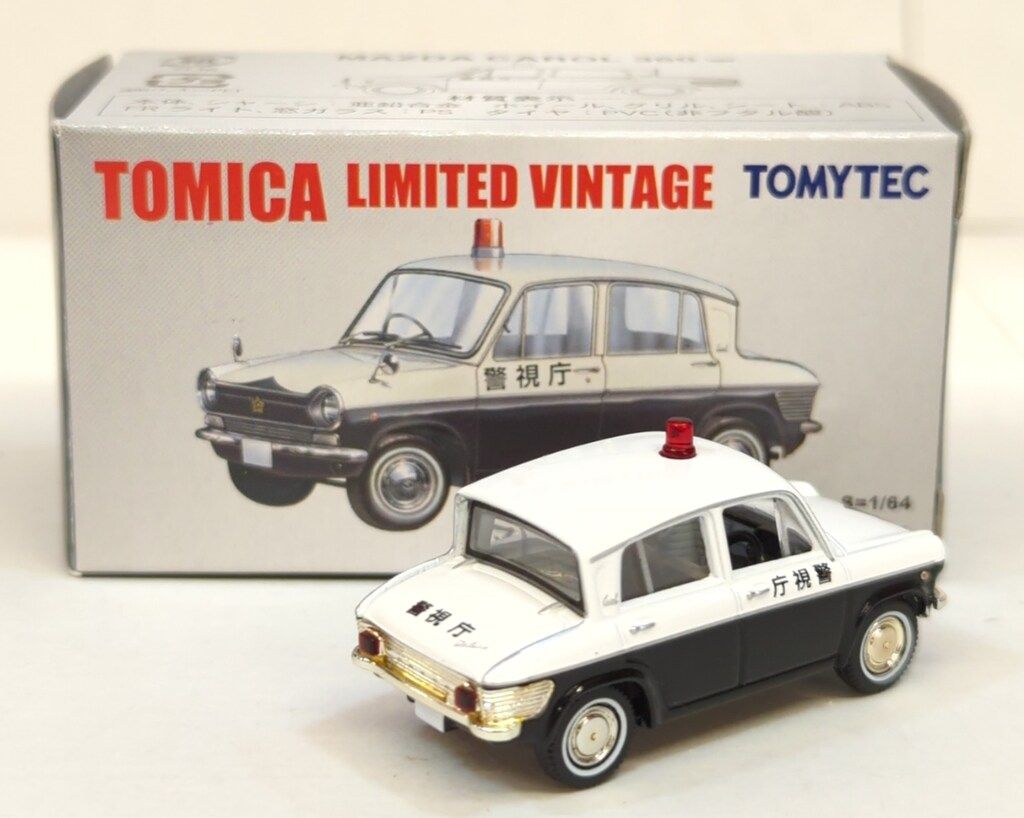 トミカリミテッドヴィンテージ　マツダキャロル360　パトカー　 ショップ限定 Amazon | TOMYトミカ【トミカリミテッドヴィンテージ】 トミカ