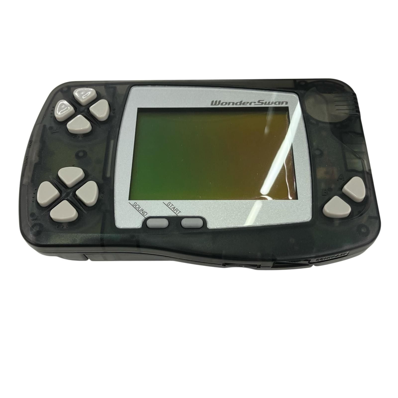 BANDAI - (本体)ワンダースワン WonderSwan スケルトンブラック(SWJ-77701K) バンダイ ワンダースワン本体 スケルトンブラック 箱説無 WS