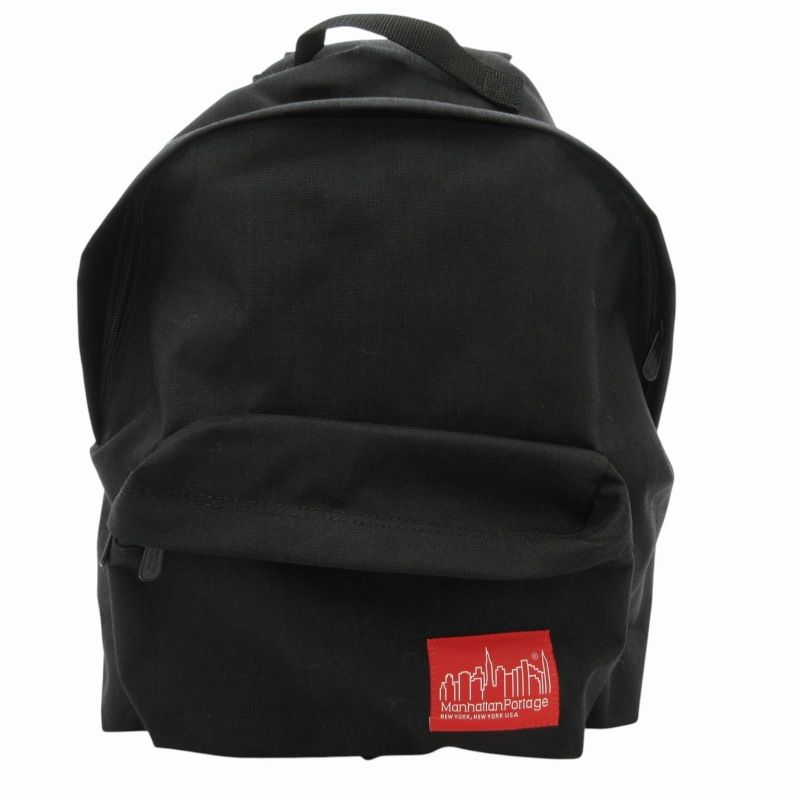 マンハッタンポーテージ Manhattan Portage リュックサック バックパック デイパック ロゴ ナイロン 黒 ブラック /GV GY17