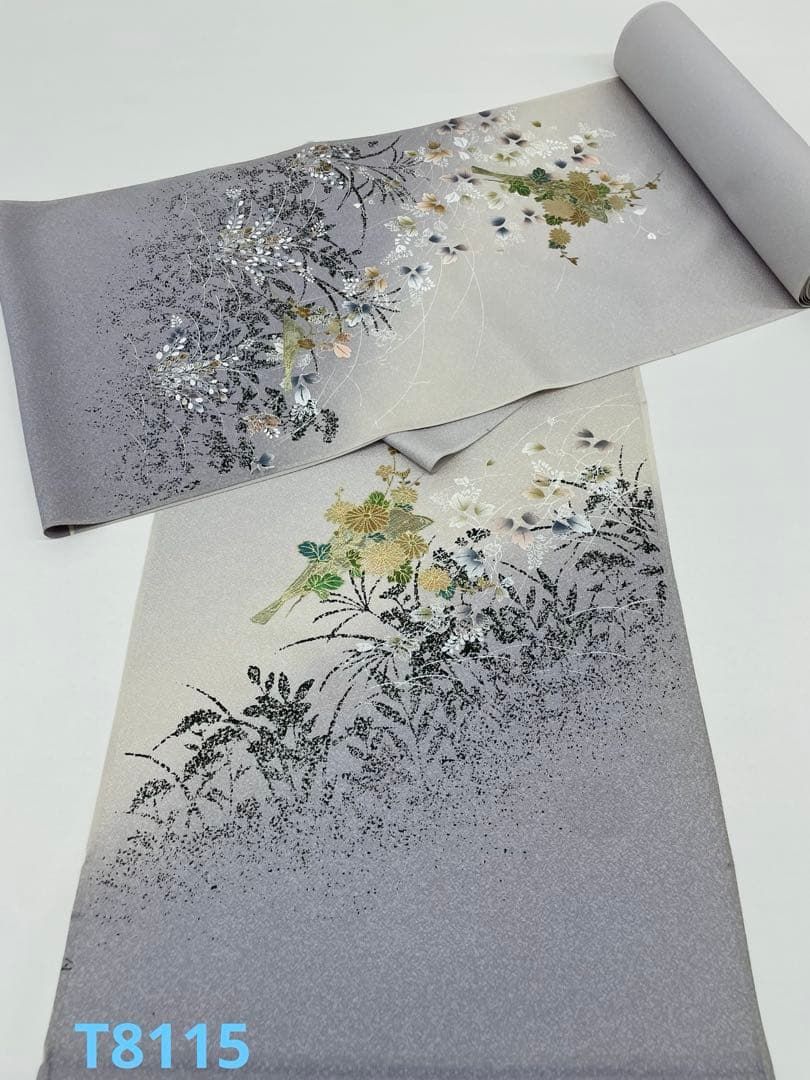 付け下げ 金彩 紋意匠 正絹 反物 - メルカリ