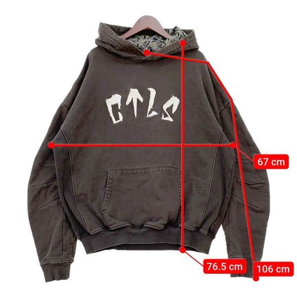 cvtvlist ctls パーカー　大阪限定　激レア CVTVLIST カタリスト CTLS スウェット パーカー FLEECE ARCHED