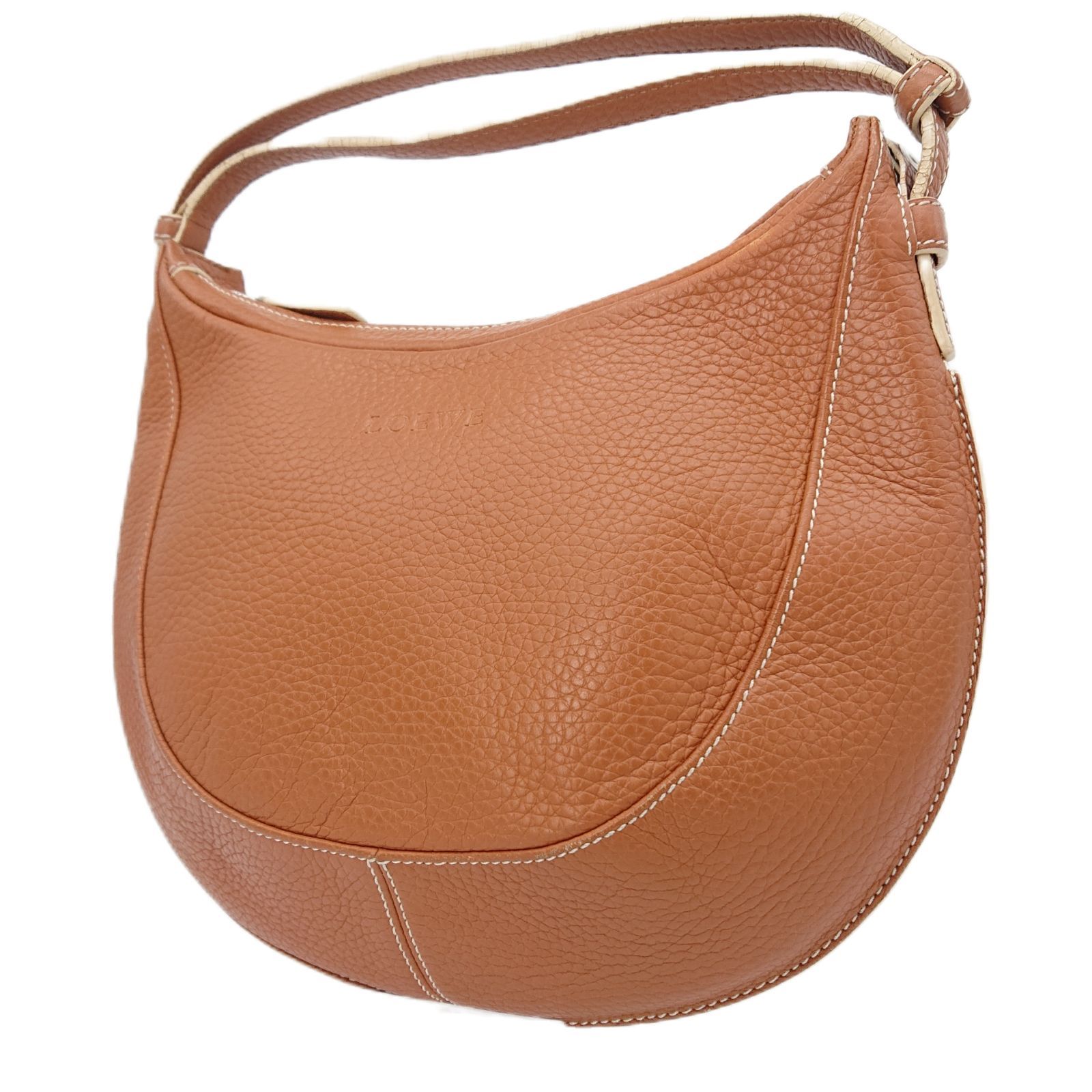 美品】LOEWE ロエベ 2way ショルダーバッグ ハンドバッグ ロゴ型押し 
