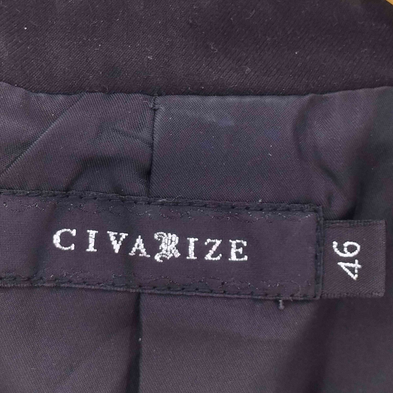 シヴァーライズ CIVARIZE アシンメトリー プリーツ ロングテーラード 