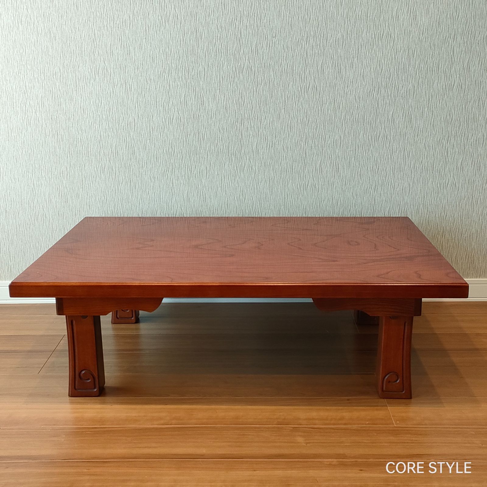 1435□ 欅 ケヤキ テーブル ローテーブル ダイニング 座卓 一枚板 NO35