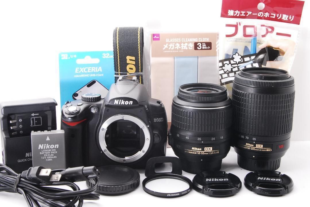 シャッター 級 Nikon D 5000 一眼レフ カメラ スマホ転送 ニコン 168ｋ1631